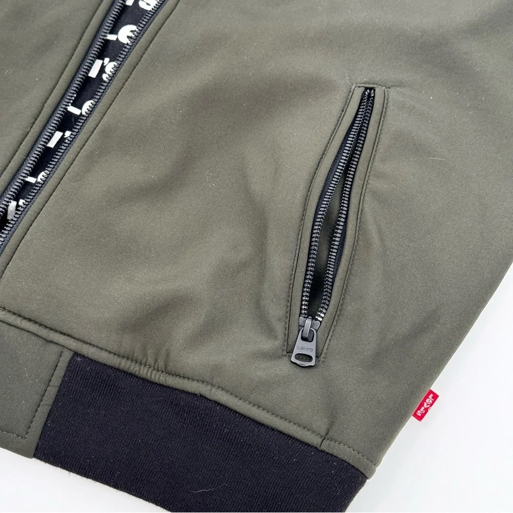 LEVIS Hooded Softshell Full Zip Bomber Jacket - Picture 12 of 15